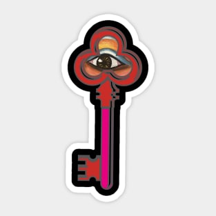 Key to heart Sticker